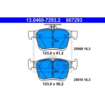 Set placute frana