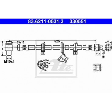 Furtun elastic frana