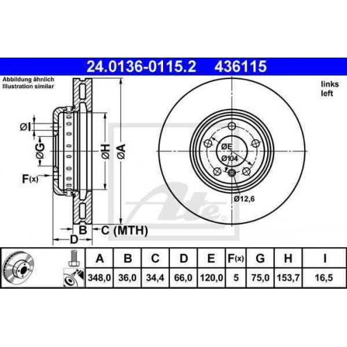 Two-piece brake disk