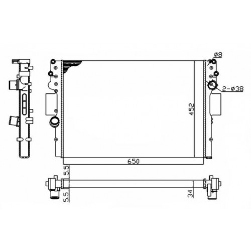 Radiator racire cu apa