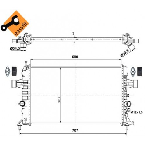 Radiator racire cu apa