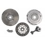 Clutch kit with dual mass flywheel and bearing