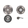 Clutch kit with dual mass flywheel and pneumatic bearing