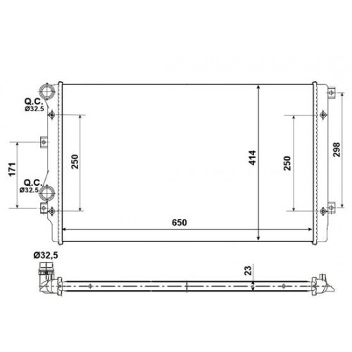 Radiator racire cu apa