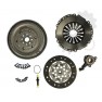 Clutch kit with dual mass flywheel and pneumatic bearing