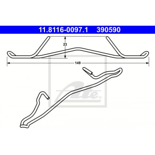 Kit de montaj placute frana