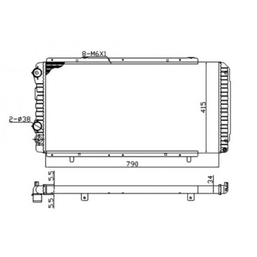 Radiator racire cu apa