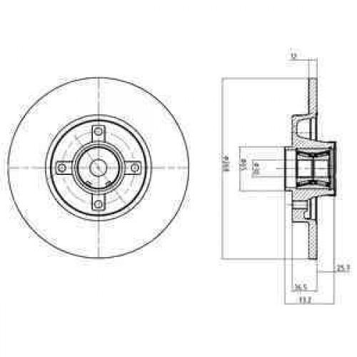 Brake disk with bearing