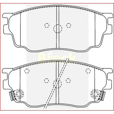 Set placute frana