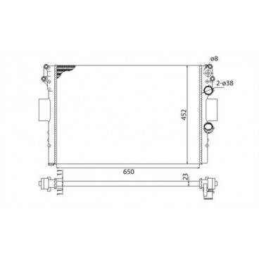 Radiator racire cu apa