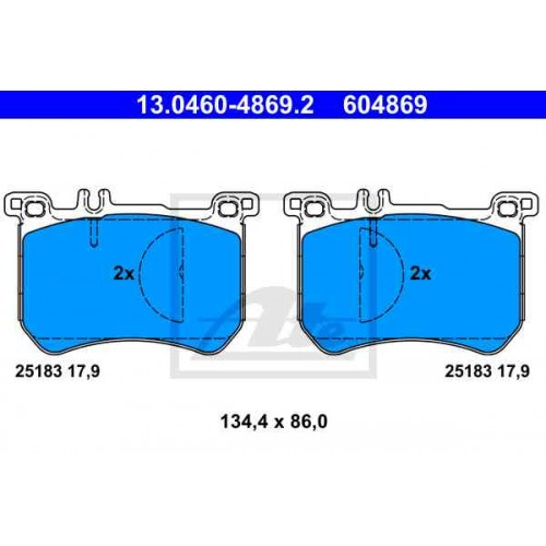 Set placute frana