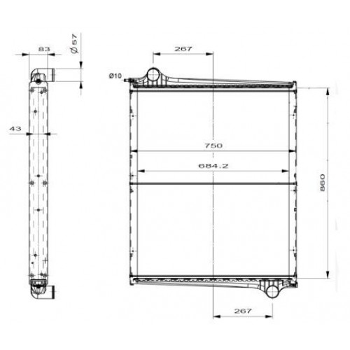 Radiator racire cu apa