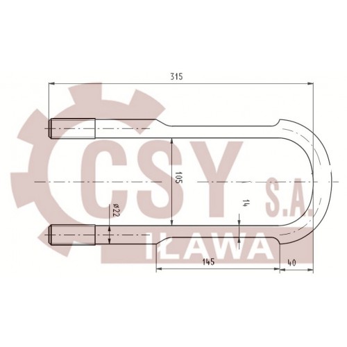 Leaf spring shackle