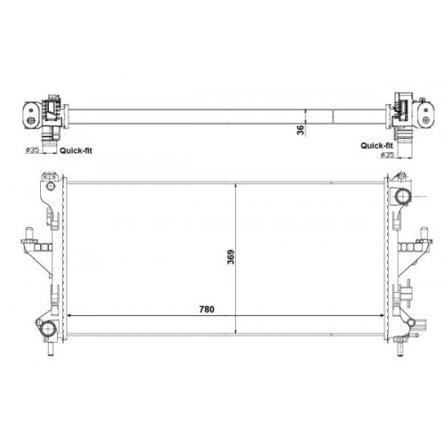 Radiator racire cu apa