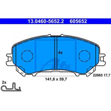 Set placute frana