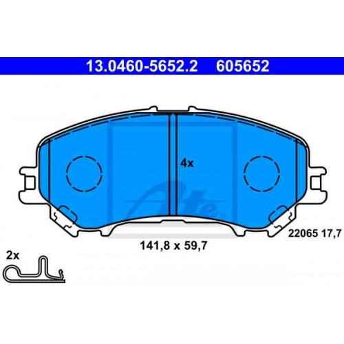 Set placute frana