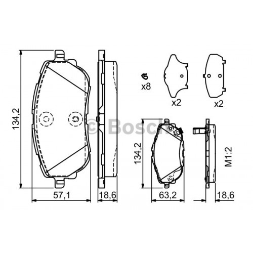 Set placute frana