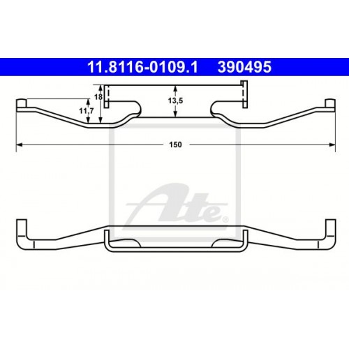 Kit de montaj placute frana