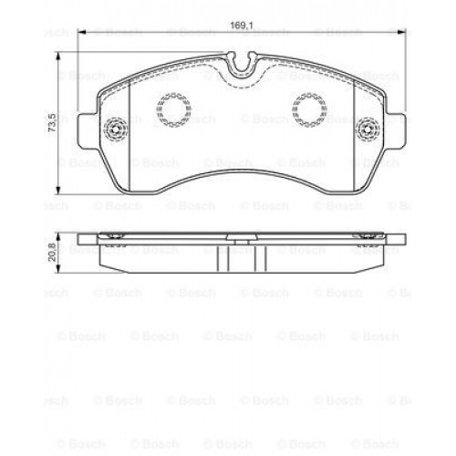 Set placute frana