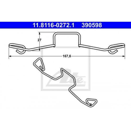 Kit de montaj placute frana