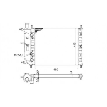 Radiator racire cu apa