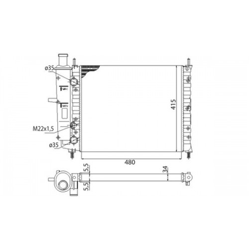 Radiator racire cu apa