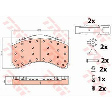 Set placute frana