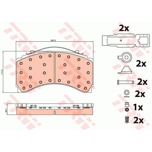 Set placute frana