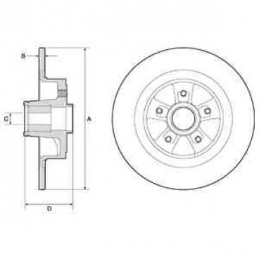 Brake disk with bearing