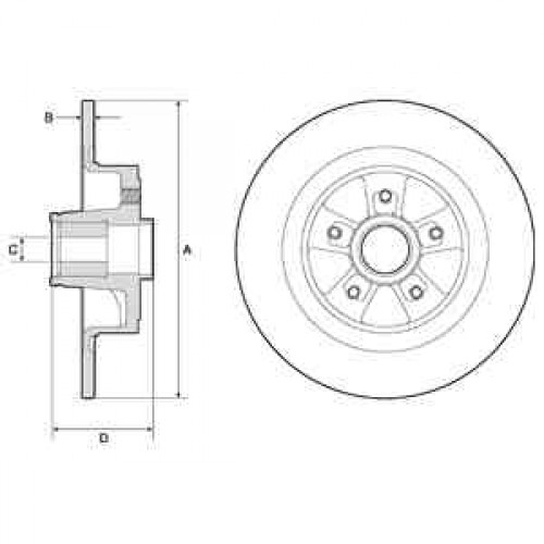 Brake disk with bearing