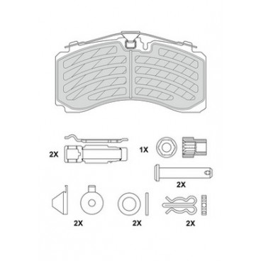 Set placute frana