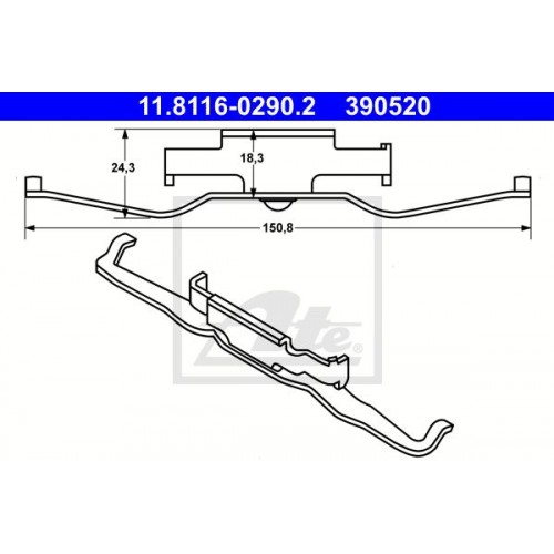 Kit de montaj placute frana