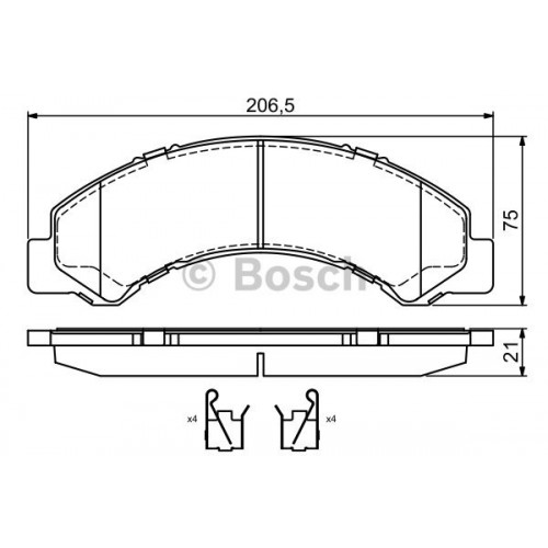 Set placute frana