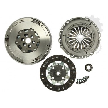 Clutch kit with dual mass flywheel and bearing