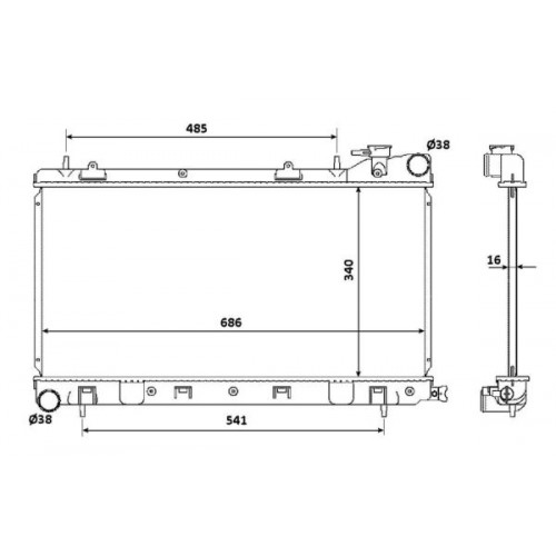 Radiator racire cu apa