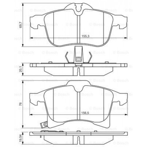 Set placute frana