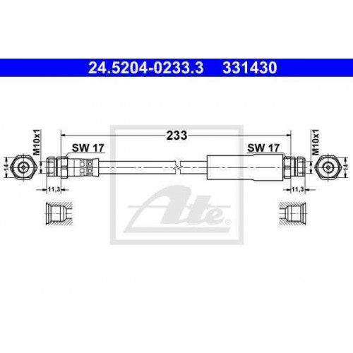 Furtun elastic frana