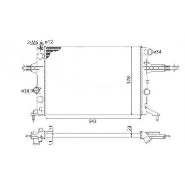 Radiator racire cu apa