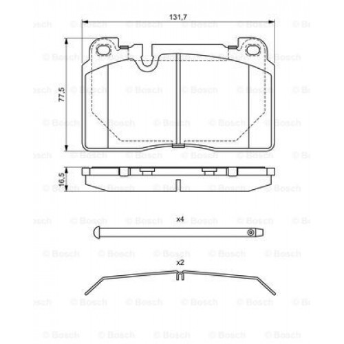 Set placute frana