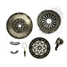 Clutch kit with dual mass flywheel and pneumatic bearing