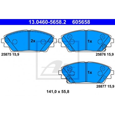 Set placute frana