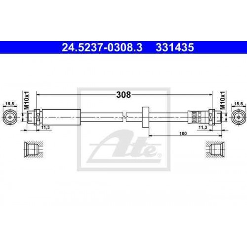 Furtun elastic frana