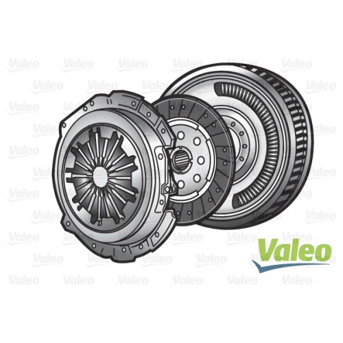 Clutch kit with dual mass flywheel and bearing