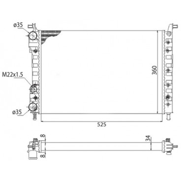 Radiator racire cu apa