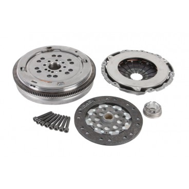 Clutch kit with dual mass flywheel and bearing