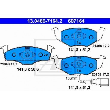 Set placute frana