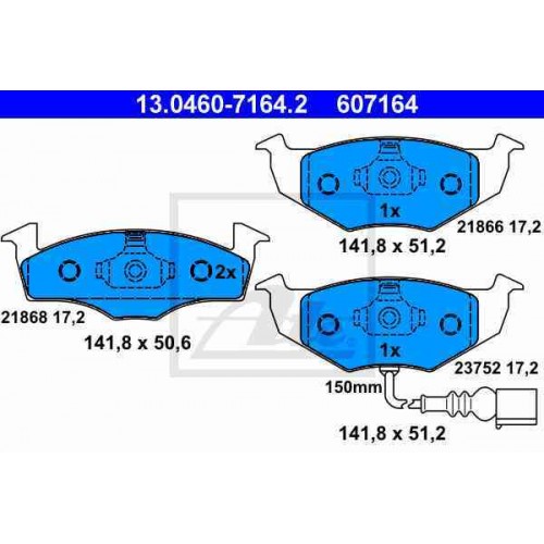 Set placute frana