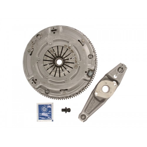 Clutch kit with dual mass flywheel and bearing