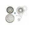 Clutch kit with dual mass flywheel and pneumatic bearing