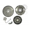 Clutch kit with dual mass flywheel and pneumatic bearing